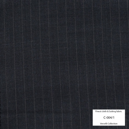 C004/1 Vercelli VIII - 95% Wool - Xám Sọc nhuyễn
